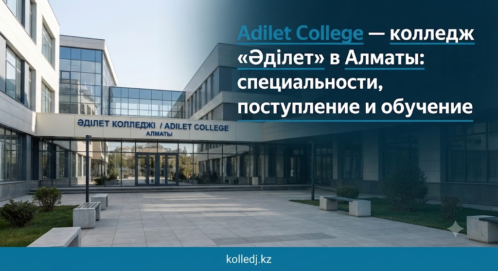 Adilet College — колледж «Әділет» в Алматы: специальности, поступление и обучение