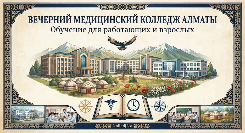 Вечерний медицинский колледж Алматы — обучение для работающих и взрослых