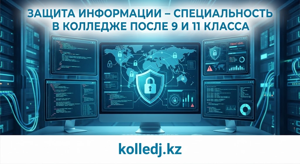 Защита информации – специальность в колледже после 9 и 11 класса | Kolledj.kz