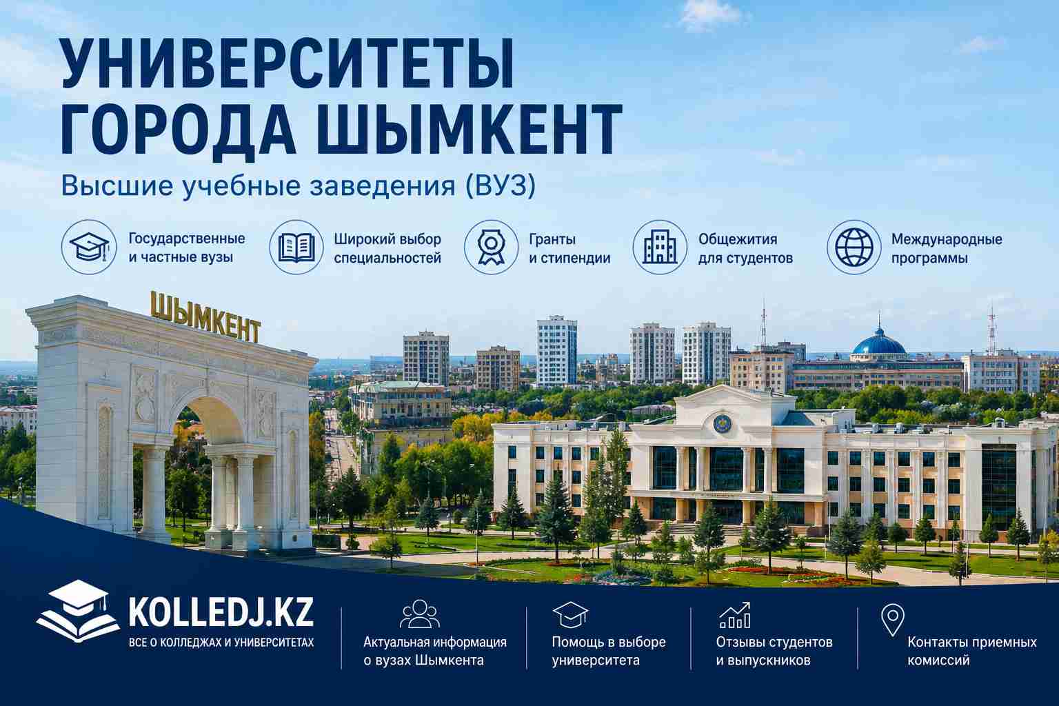 Университеты города Шымкент- Высшие учебные заведения ВУЗ (2)