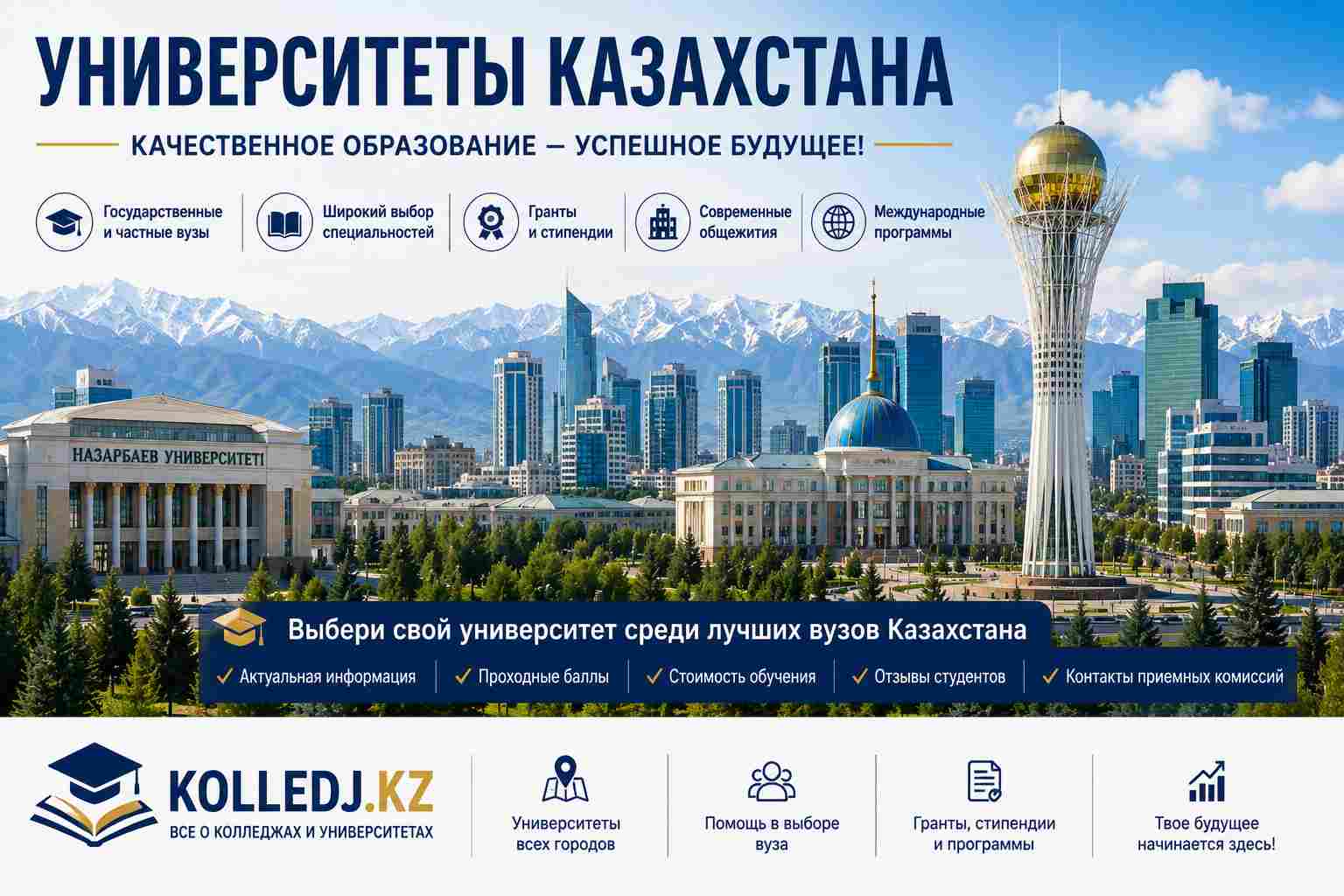 Все Университеты (ВУЗ) Казахстана- Гранты Отзывы 11 класс Консультация